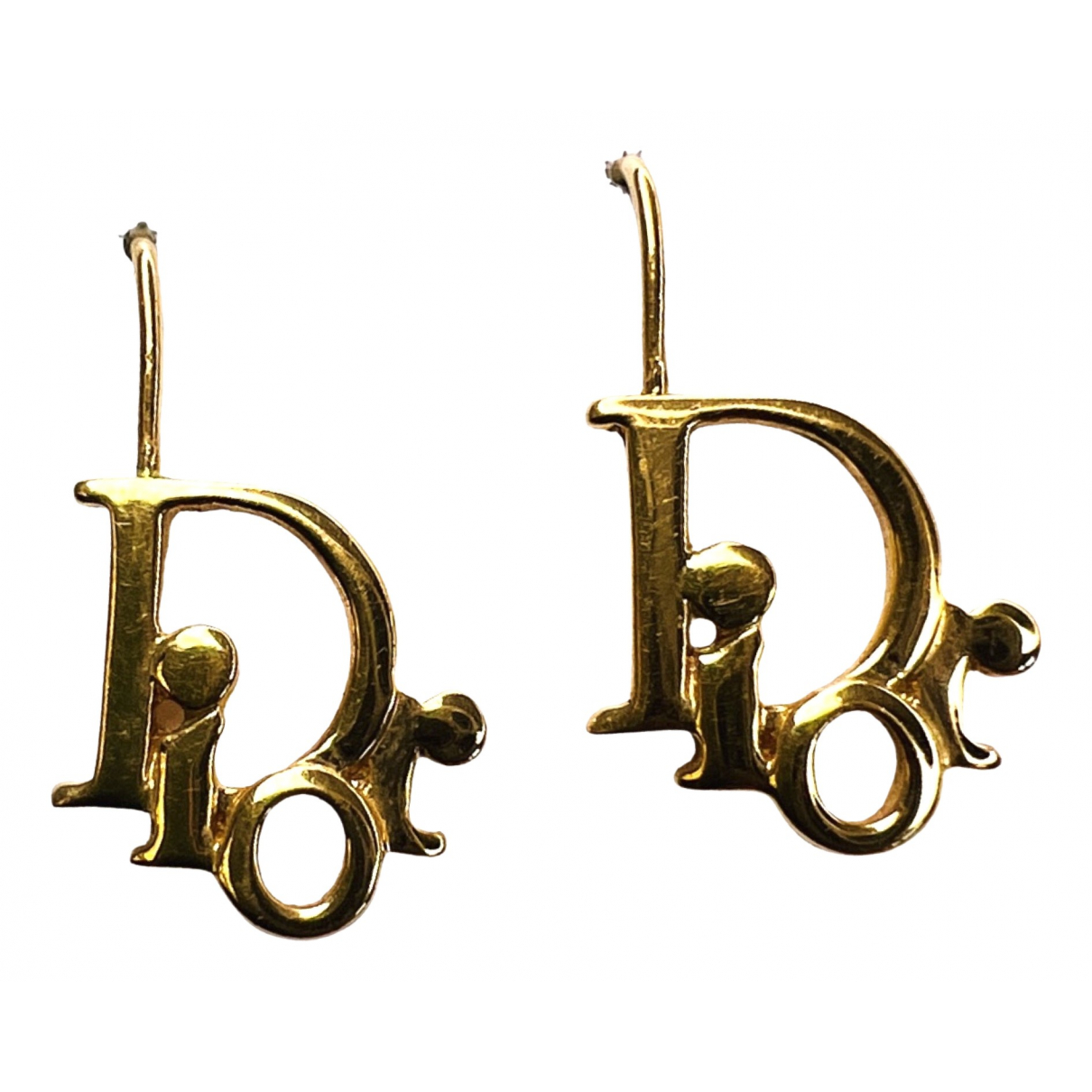 Monogramme earrings Dior Gold in Metal 
